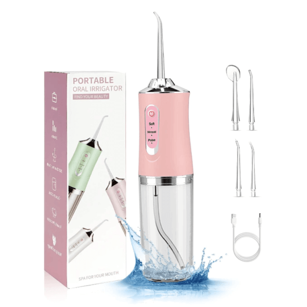 Portable Oral Irrigator. Dental Water Flosser USB Rechargeable