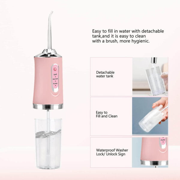 Portable Oral Irrigator _ Dental Water Flosser USB Rechargeable - How to Use