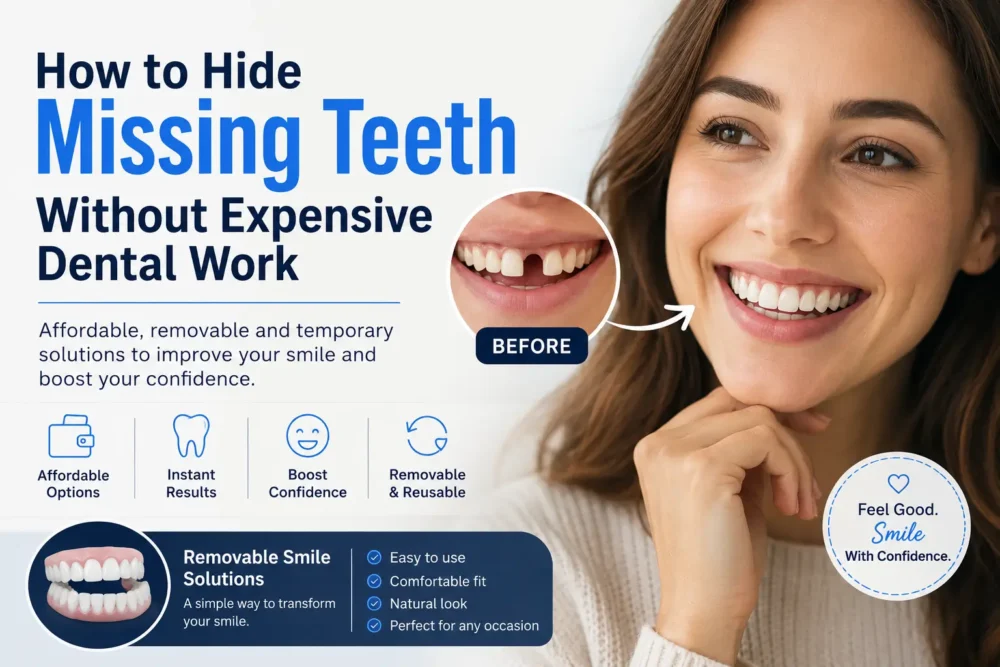 How to Hide Missing Teeth Without Expensive Dental Work?